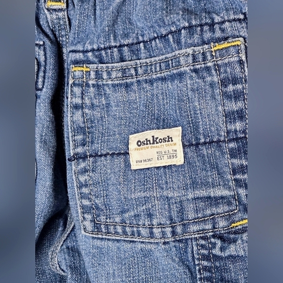 Vintage Toddler Boy's OshKosh B'Gosh Carpenter Jeans, Size 3T - Picture 4 of 5